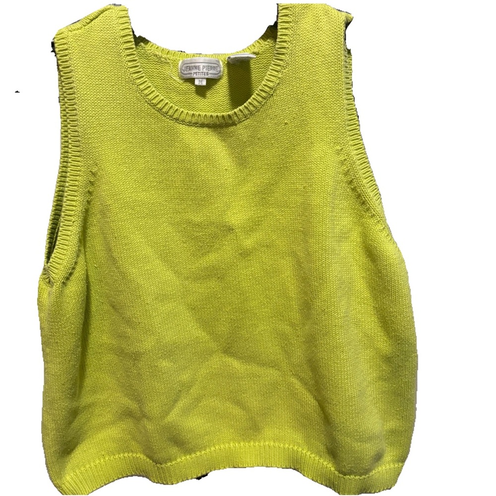 Petite Semi-Cropped Sweater Vest Size M